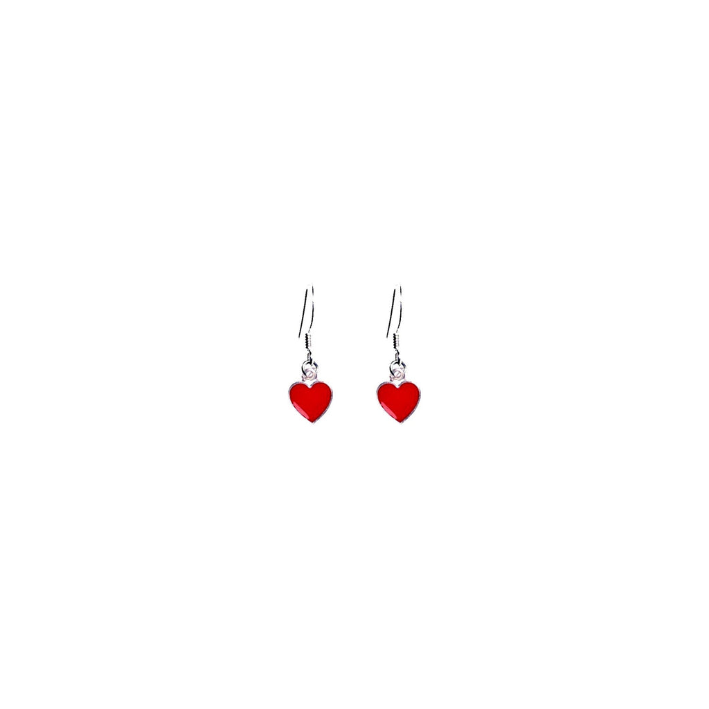 Aretes Corazones Rojos Clásicos, inspirados en la Reina de Corazones | lovedbynlanla